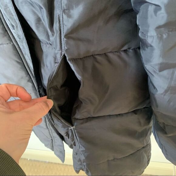 Old Navy Dark Grey Medium Length‎ Puffer Coat. - Picture 9 of 10